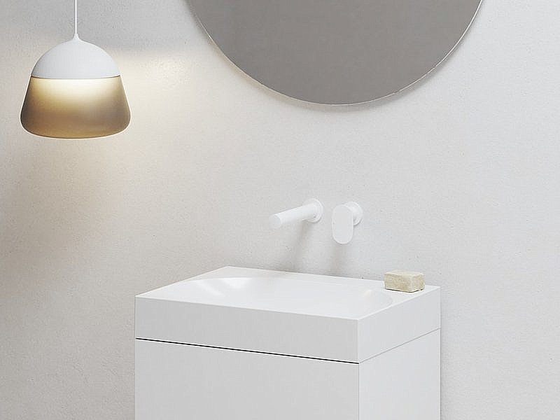 Смеситель для раковины Ravak Spring X070568 белый матовый купить в интернет-магазине сантехники Sanbest