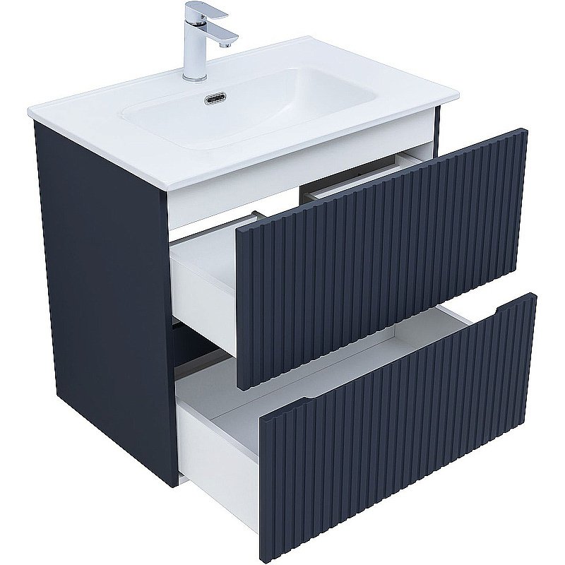 Тумба с раковиной Aquanet Джейн 70 313301 маренго для ванной в интернет-магазине Sanbest