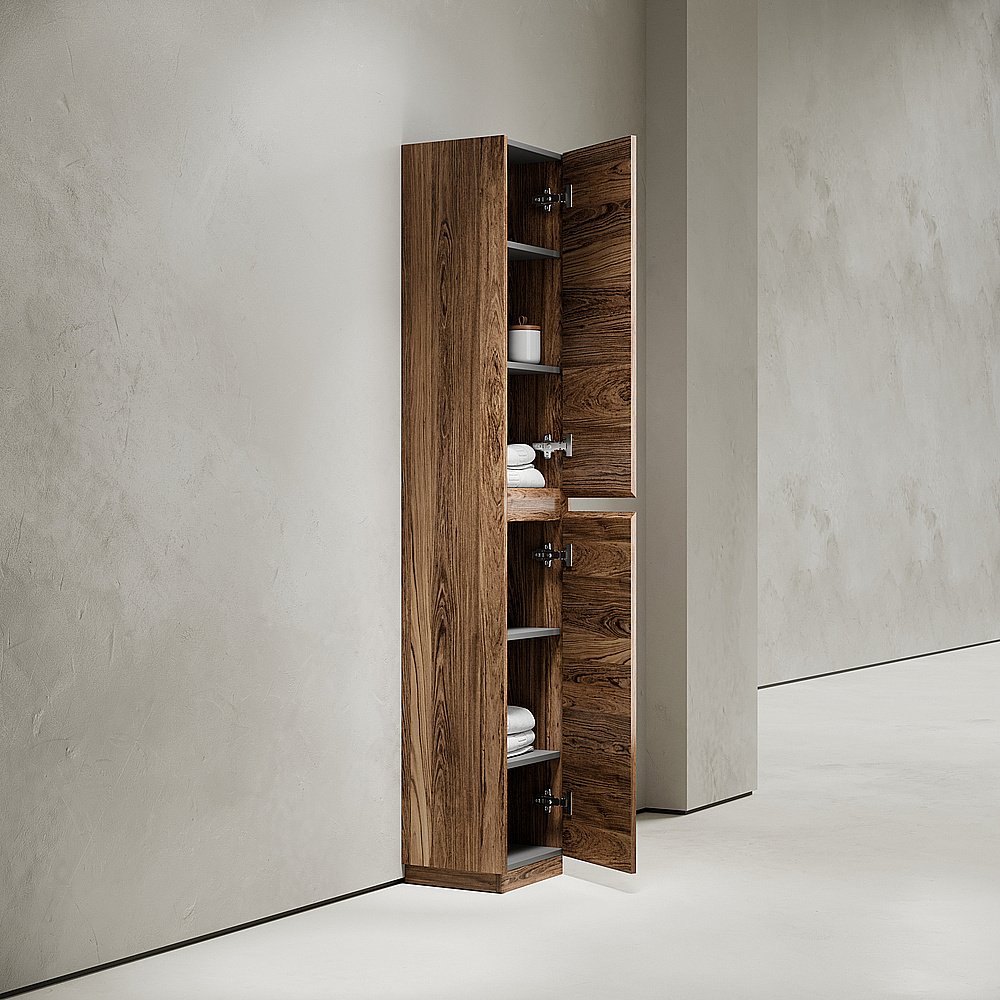 Пенал Sancos Libra Floor PLB35FECH дуб чарльстон для ванной в интернет-магазине сантехники Sanbest