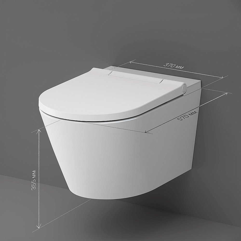Унитаз подвесной AM.PM Inspire CCC501700SC белый, безободковый, функция биде купить в интернет-магазине Sanbest
