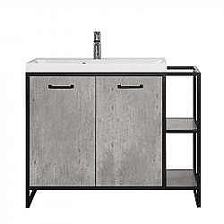 Тумба под раковину Style Line Лофт 1.1 80/100 Бетон купить в интернет-магазине сантехники Sanbest