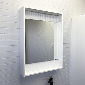 Зеркало Comforty Марсель 60 00-00001278 белое матовое в ванную от интернет-магазине сантехники Sanbest