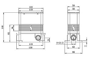 Смеситель для душа Caprigo Adria Uno Metal 02M-551-vot бронза купить в интернет-магазине сантехники Sanbest