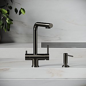 Смеситель для кухни Sancos Foster SC4014GG вороненая сталь купить в интернет-магазине сантехники Sanbest