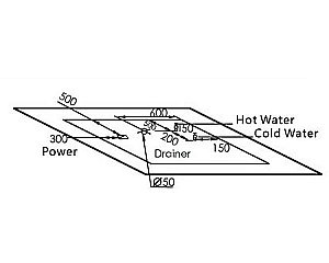 Ванна акриловая Gemy Water Channel G9060 K 210х210 белая с гидромассажем купить в интернет-магазине Sanbest