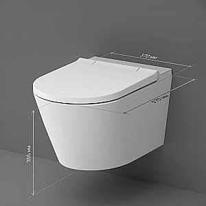 Унитаз подвесной AM.PM Inspire CCC501700SC белый, безободковый, функция биде купить в интернет-магазине Sanbest