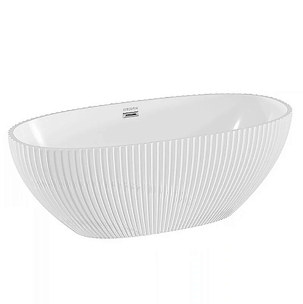 Ванна акриловая Grossman Cristal 170х80 GR-2504F белая купить в интернет-магазине Sanbest