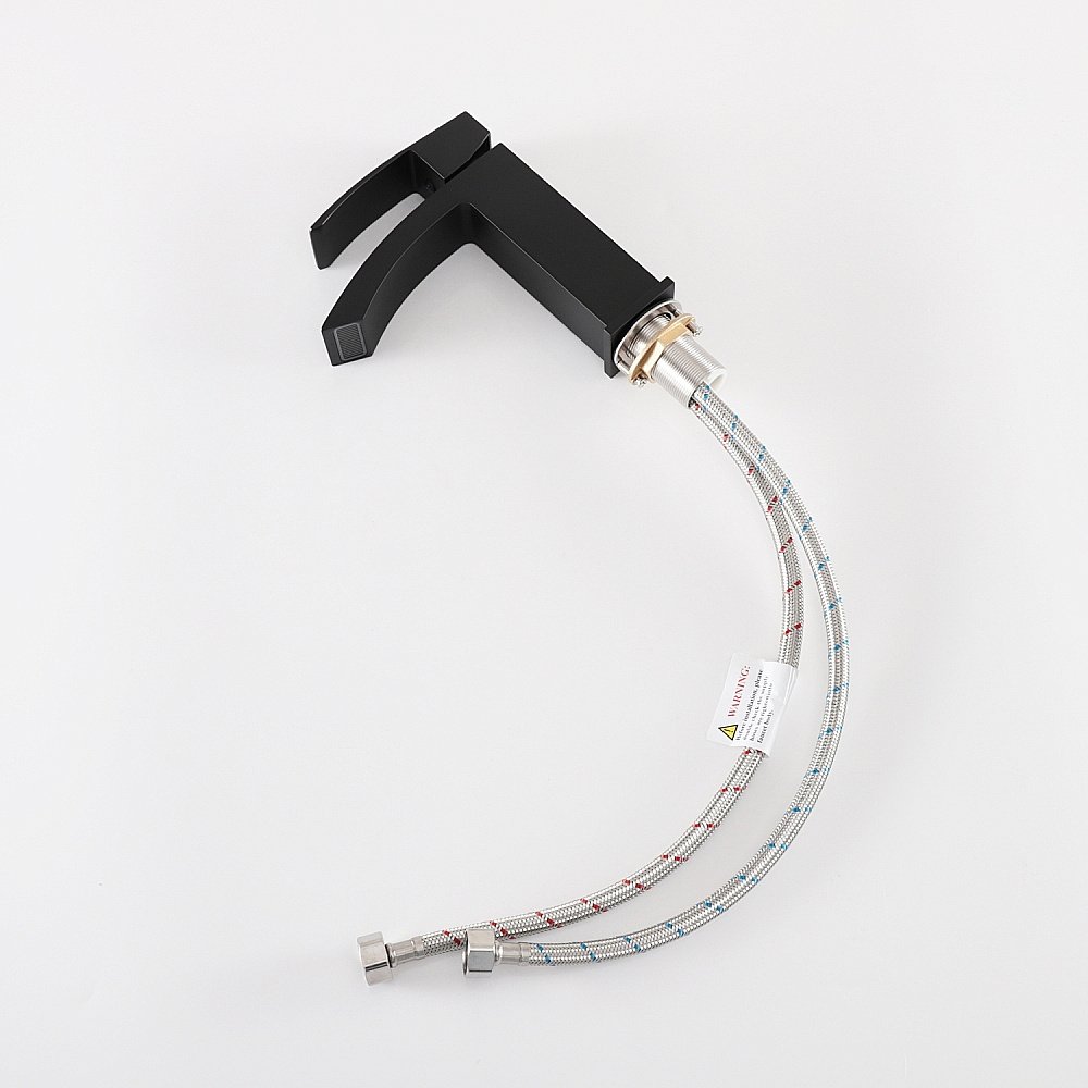 Смеситель для раковины GID Victoria L120BMK черный матовый купить в интернет-магазине сантехники Sanbest