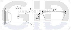 Раковина GID 9212 купить в интернет-магазине Sanbest