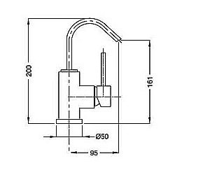Смеситель для биде Bugnatese Inside 9223 хром купить в интернет-магазине сантехники Sanbest