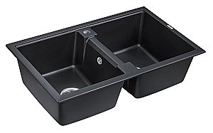 Мойка кухонная Paulmark Zwilling PM238150-BLM купить в интернет-магазине сантехники Sanbest