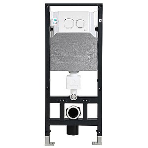 Унитаз с инсталляцией WeltWasser AMBERG 506 + BAARBACH 004 GL-WT + AMBERG RD-MT CR купить в интернет-магазине Sanbest