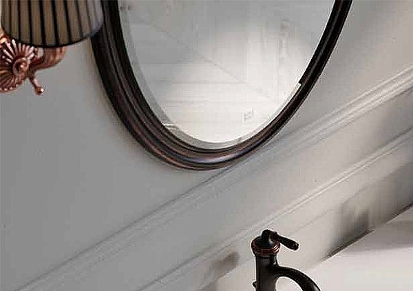 Зеркало Aqwella Borgia 65 BOR0210BLK черное в ванную от интернет-магазине сантехники Sanbest