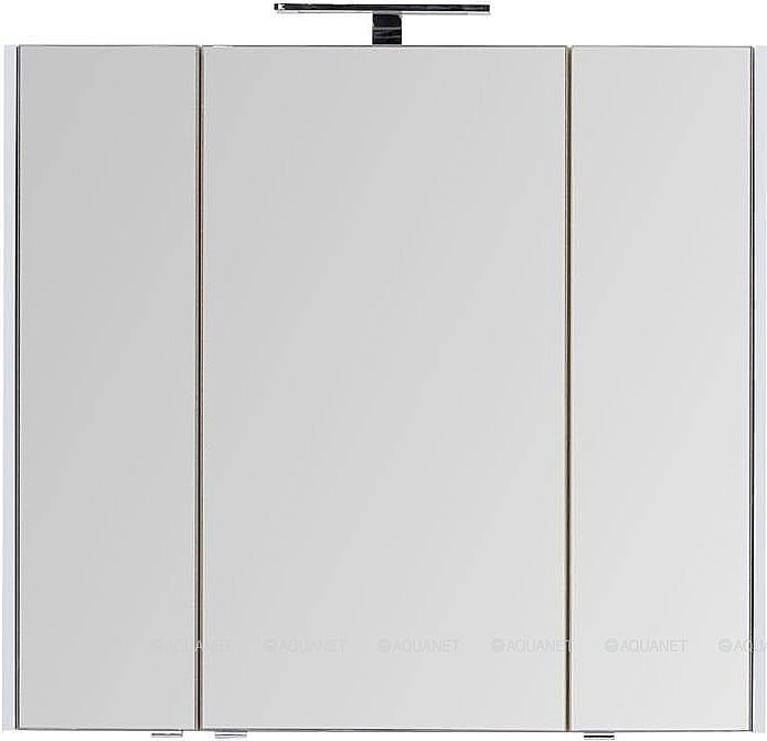 Зеркальный шкаф Aquanet Августа 100 дуб сонома купить в интернет-магазине сантехники Sanbest