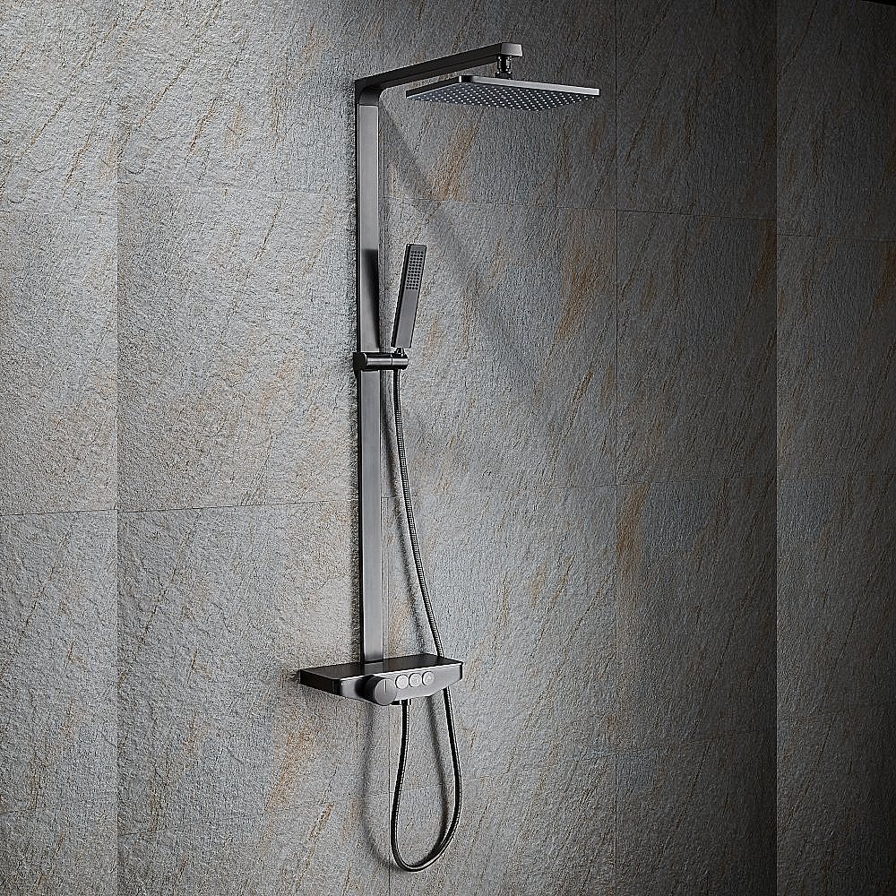 Душевая система Black&White UNIVERSE U7785GM оружейная сталь купить в интернет-магазине сантехники Sanbest