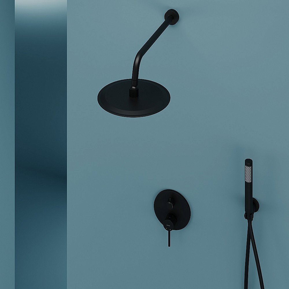 Душевая система Sancos Select SC3003MB черная матовая купить в интернет-магазине сантехники Sanbest