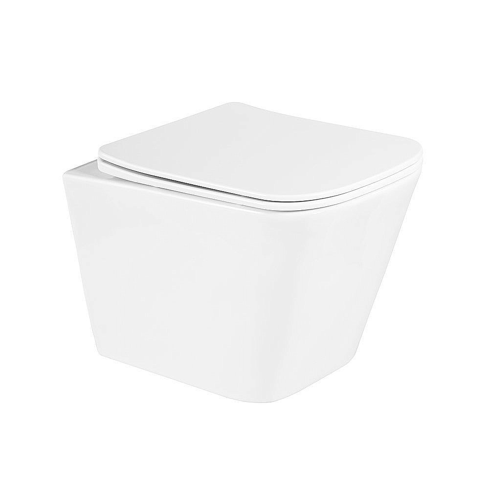 Унитаз подвесной BelBagno DUE BB3103CHR/SC безободковый, с крышкой микролифт купить в интернет-магазине Sanbest