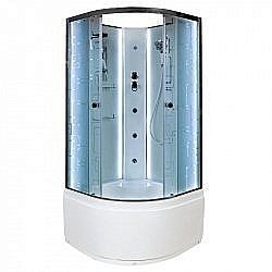 Душевая кабина DTO ЕМ4510 N LED с гидромассажем 100х100 купить в интернет-магазине Sanbest