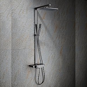 Душевая система Black&White UNIVERSE U7785GM оружейная сталь купить в интернет-магазине сантехники Sanbest