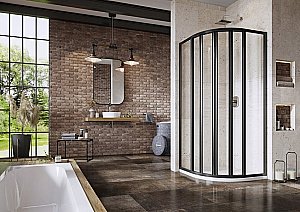 Душевой уголок Ravak SUPERNOVA SKKP6 80x80 черный/Transparent купить в интернет-магазине Sanbest