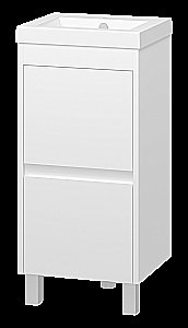 Тумба с раковиной Misty Алиса - 40 Э-Али01040-0112Я белая для ванной в интернет-магазине Sanbest