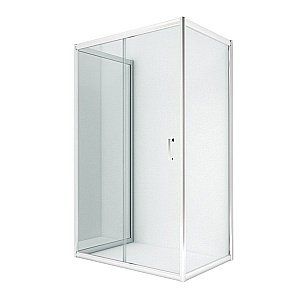 Душевой уголок NEW TRENDY NEW VARIA 100x80 K-0510 стекло прозрачное/профиль хром купить в интернет-магазине Sanbest