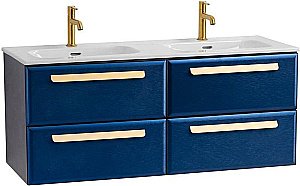 Тумба с раковиной Cezares ECO-CER-N 120 ECO-CER-N-1200-4C-SO-2-SPF-P сапфир для ванной в интернет-магазине Sanbest