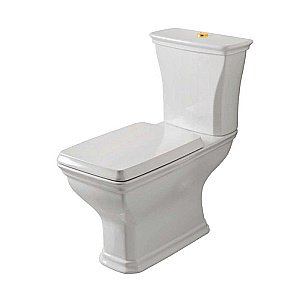 Унитаз напольный Artceram CIVITAS CIV004 01 00 белый/золото купить в интернет-магазине Sanbest