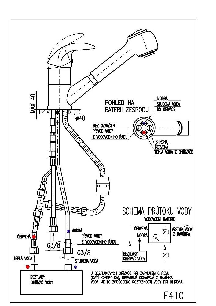Смеситель для бойлера RAV-Slezak PREMIUM CRISTAL LINE E410.5 купить в интернет-магазине сантехники Sanbest