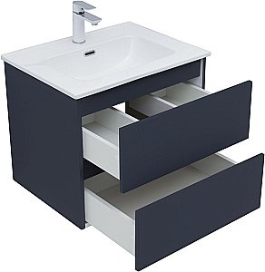 Тумба с раковиной Aquanet Вега 2.0 337947/330429 60 маренго для ванной в интернет-магазине Sanbest