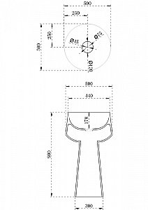 Раковина ABBER Stein AS2508 50 белая матовая купить в интернет-магазине Sanbest
