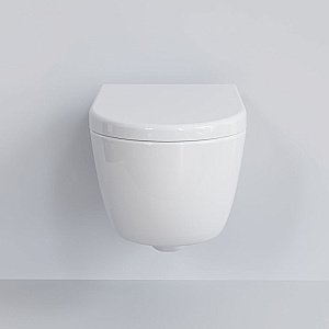 Унитаз подвесной Ambassador Abner 103T20001R безободковый, белый купить в интернет-магазине Sanbest