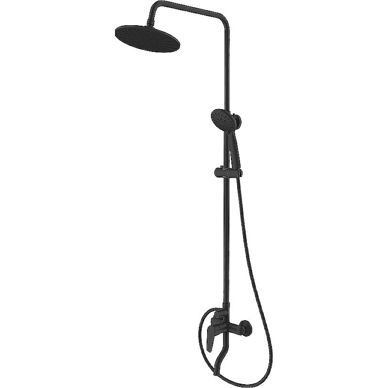 Душевая система Dorff Prime D0740922 черная матовая купить в интернет-магазине сантехники Sanbest