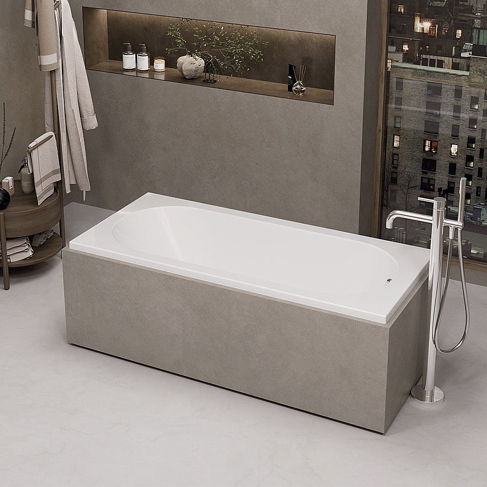 Ванна Alba Spa Supreme ВПР041000100 180х80 белая купить в интернет-магазине Sanbest