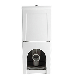 Напольный унитаз-компакт Black&White Gravity 7790WX безободковый, слив-торнадо, с крышкой микролифт, с бачком, белый глянцевый купить в интернет-магазине Sanbest