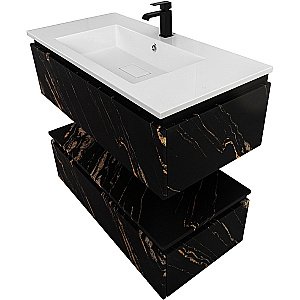 Нижняя тумба Cezares SLIDER-1000-1C-PI-NF-P черный фьюжн для ванной в интернет-магазине сантехники Sanbest