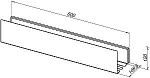 Полка Aquanet Магнум 302231 60 белая матовая купить в интернет-магазине сантехники Sanbest