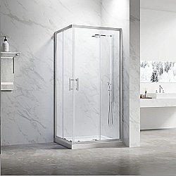 Душевой уголок Veconi Rovigo 110х90 RV27CH-11090-01-C8 стекло прозрачное/профиль хром купить в интернет-магазине Sanbest