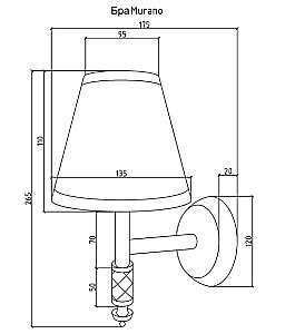 Бра Boheme 763 белое купить в интернет-магазине сантехники Sanbest