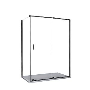 Душевой уголок CeruttiSpa PREMIATA 120х90 PREMIATA B 120-8 стекло прозрачное/профиль черный матовый купить в интернет-магазине Sanbest