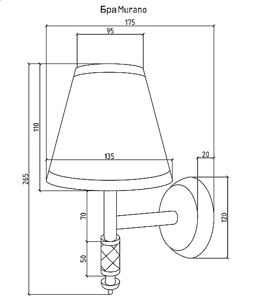 Бра Boheme 763 белое купить в интернет-магазине сантехники Sanbest