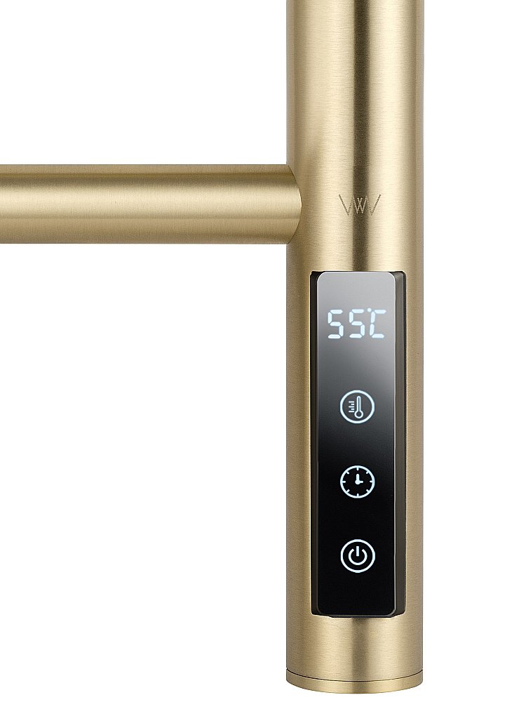 Полотенцесушитель электрический WONZON & WOGHAND BONN, Брашированное золото (WW-AL409-BG) купить в интернет-магазине сантехники Sanbest