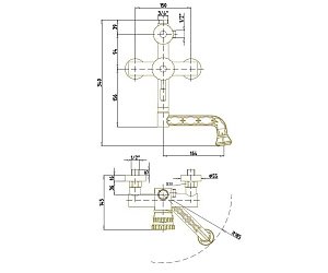 Душевая система Bronze de Luxe Windsor 10120PF/1 купить в интернет-магазине сантехники Sanbest