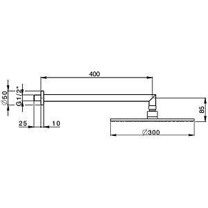 Верхний душ Cisal Shower DS01362040 купить в интернет-магазине сантехники Sanbest