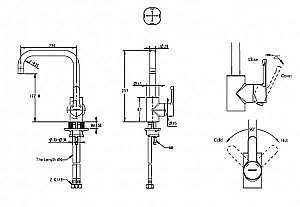 Смеситель для кухни BRAVAT Stream F73783C-1A купить в интернет-магазине сантехники Sanbest