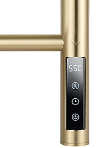 Полотенцесушитель электрический WONZON & WOGHAND BONN, Брашированное золото (WW-AL409-BG) купить в интернет-магазине сантехники Sanbest