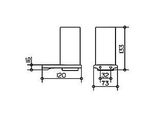 Стакан с держателем KEUCO Edition 400 купить в интернет-магазине сантехники Sanbest