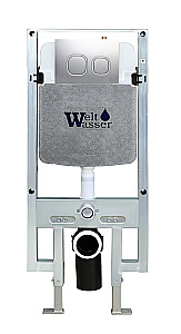 Инсталляция для унитаза WeltWasser WW AMBERG 497 ST CR с кнопкой хром купить в интернет-магазине сантехники Sanbest