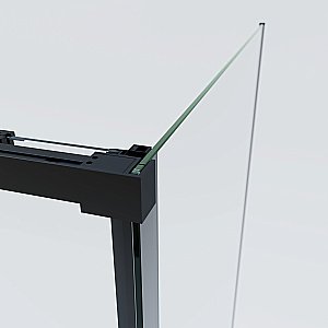 Душевой уголок Vincea Soft 2 120х90 VSR-3SO29012CLB стекло прозрачное/профиль черный купить в интернет-магазине Sanbest