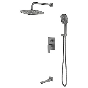 Душевая система Azario Arida AZ-K7354GR графит купить в интернет-магазине сантехники Sanbest
